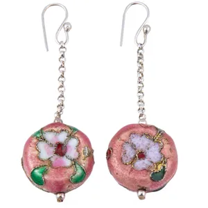 گوشواره نقره سنگ و زر مدل sz111621