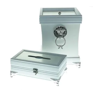 ست سطل وجا دستمال کاغذی یک تک کد MDF001