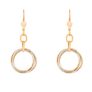 گوشواره طلای 18 عیار سیم و گوهر مدل GLE162