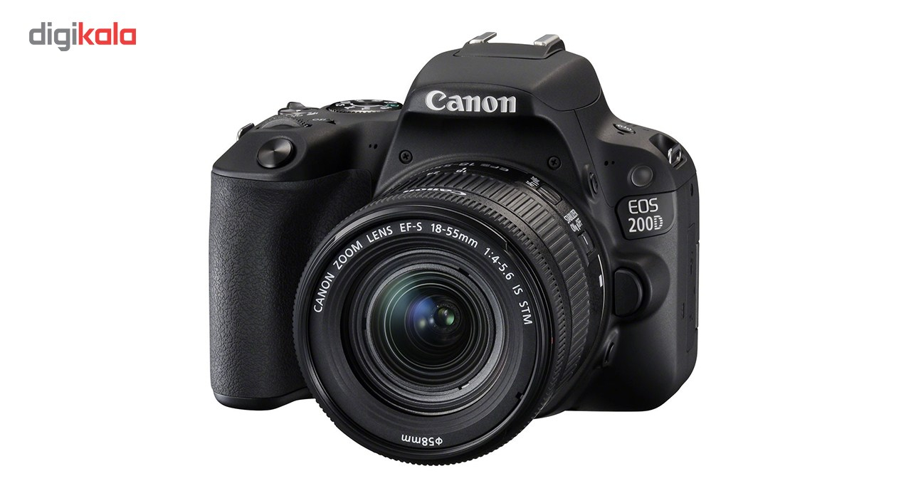 دوربین دیجیتال کانن مدل EOS 200D به همراه لنز EF-S 18-55 mm f/4.5-5.6 IS STM