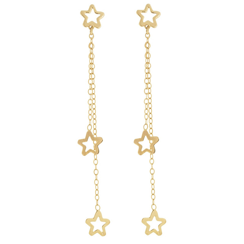 گوشواره طلا 18 عیار رزا مدل EG112