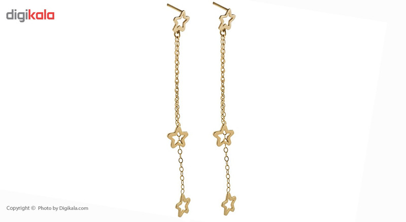 گوشواره طلا 18 عیار رزا مدل EG112