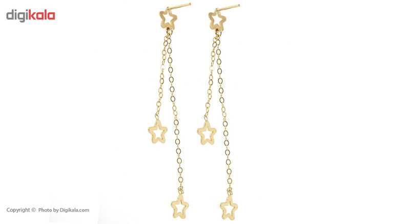 گوشواره طلا 18 عیار رزا مدل EG112