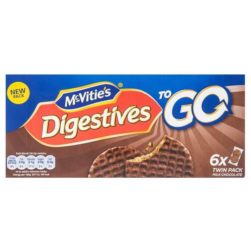 بیسکوییت دایجستیو مک ویتیز سری To GO مقدار 199.8 گرم