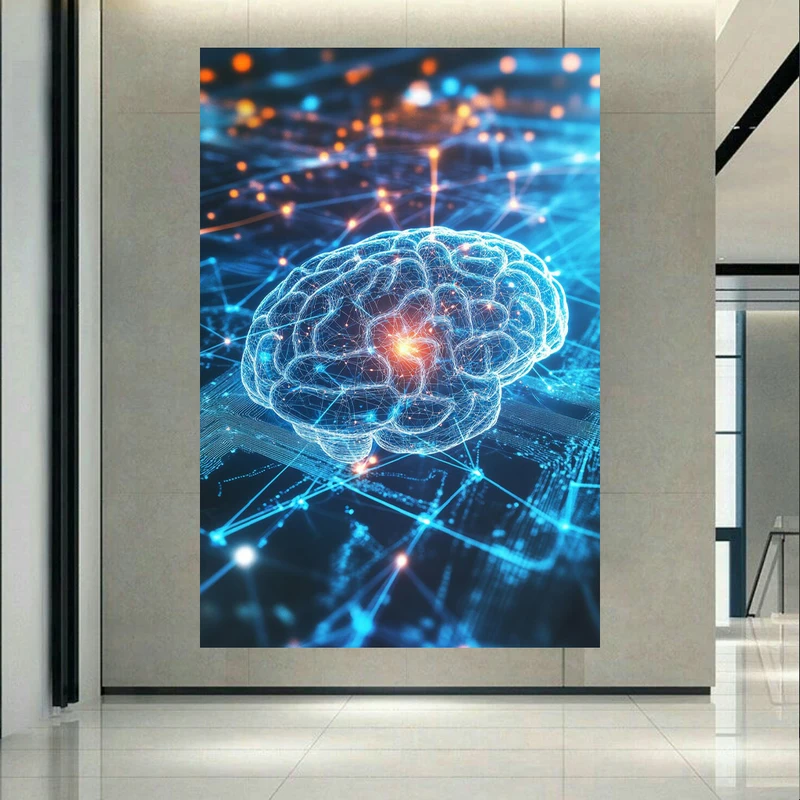 تابلو بوم طرح مغز مدل فعالیت عصبی کد AR305633