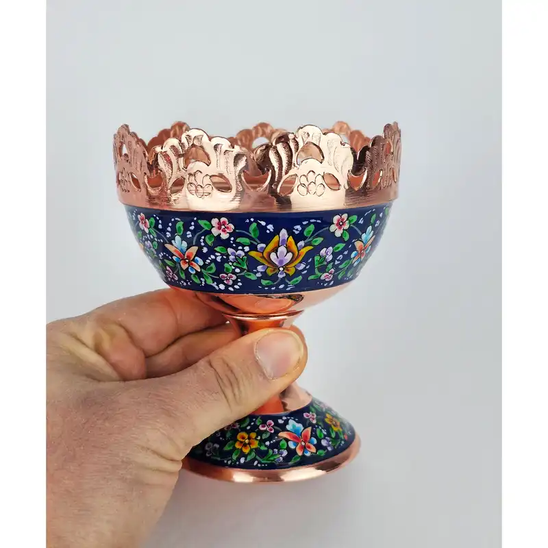 آجیل خوری مسی مدل اسلیمی کد A11