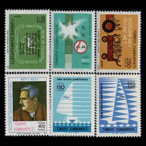 تمبر یادگاری مدل خارجی مجموعه 6 عددی 