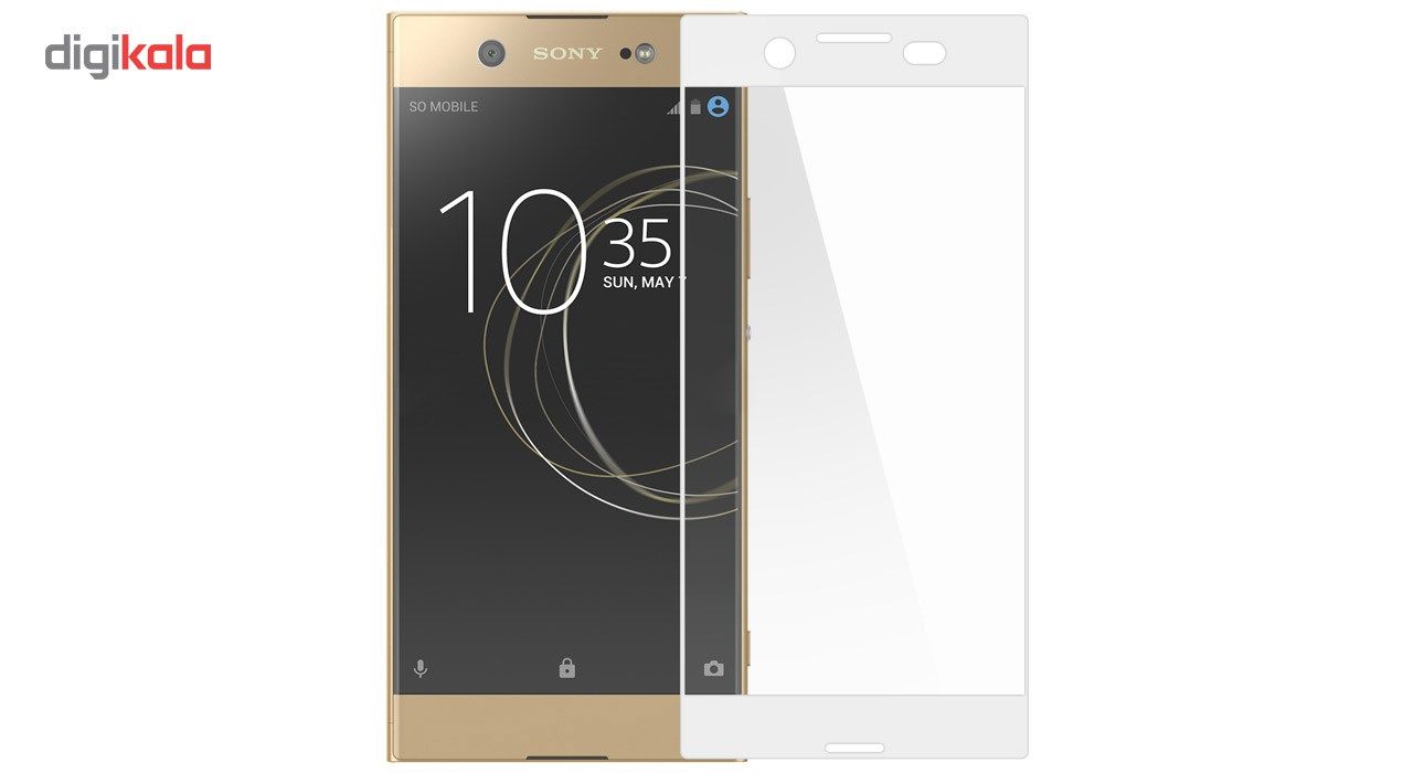 محافظ صفحه نمایش شیشه ای تمپرد مدل Full Cover مناسب برای گوشی موبایل سونی Xperia XZ1 main 1 3