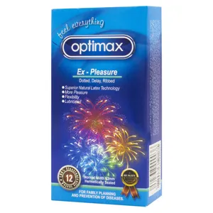 کاندوم اپتیمکس مدل EX-Pleasure بسته 12 عددی