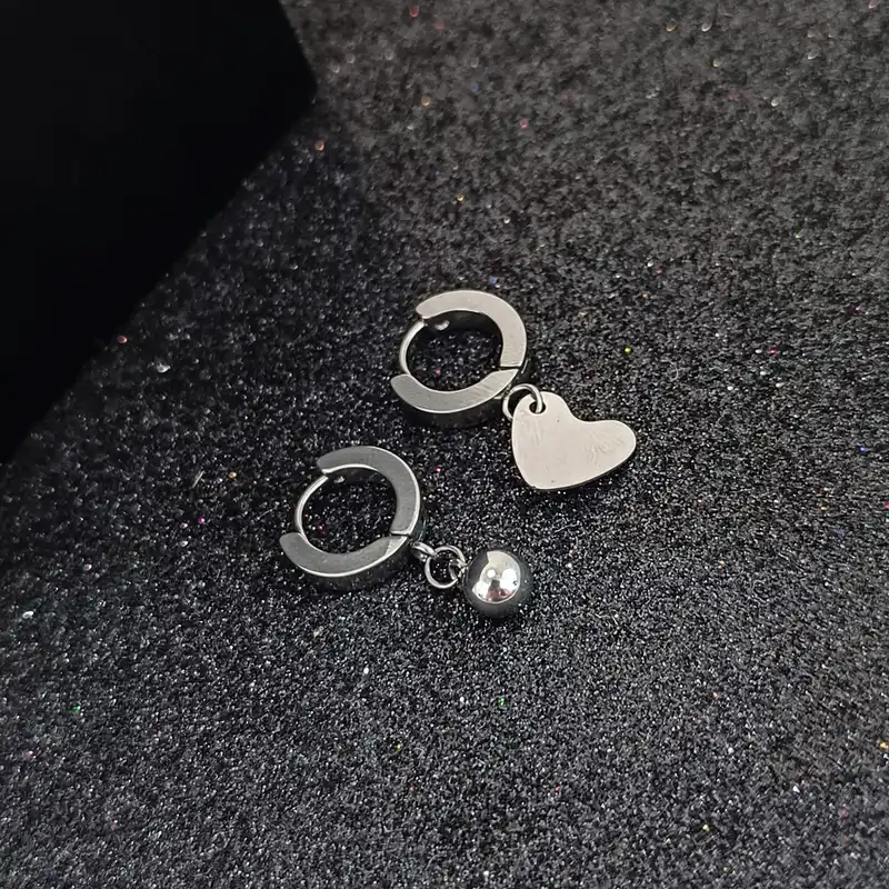 گوشواره زنانه طرح گوی و قلب کد RKH_1755