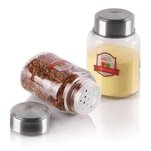 جا ادویه ای استیل زیباسازان مدل بیضی بسته 6 عددی