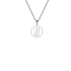 گردنبند نقره زنانه هایکا مدل ماه تولد شهریور کد n.ha2-12