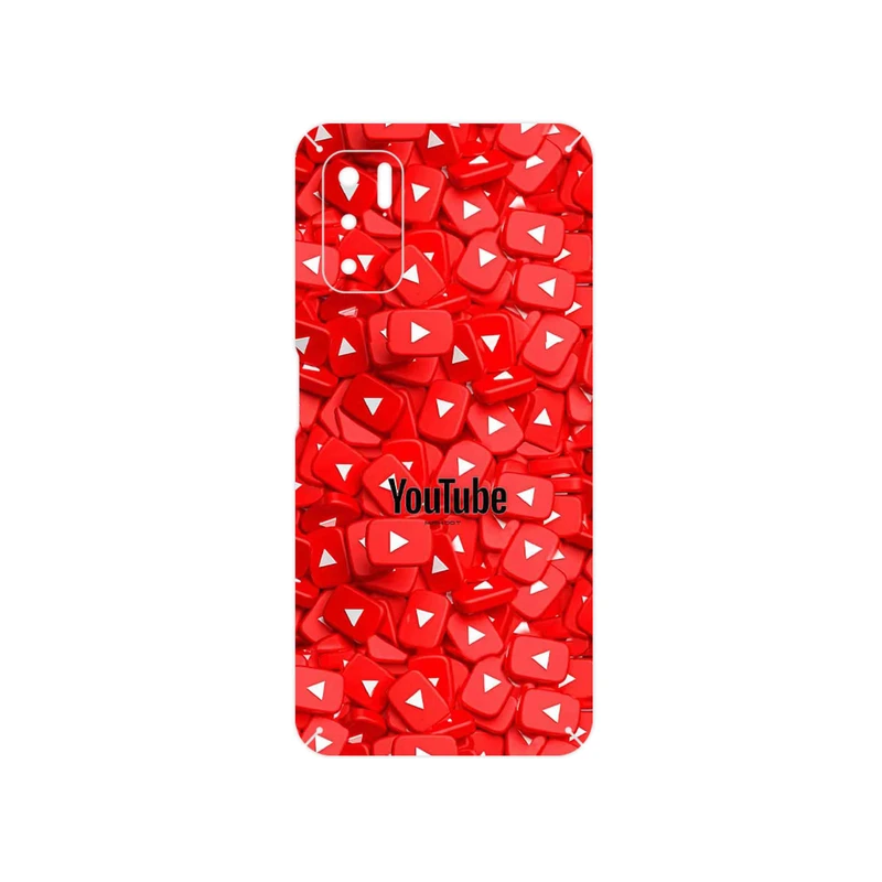 برچسب پوششی ماهوت مدل Youtube مناسب برای گوشی موبایل شیائومی Redmi Note 10 5G