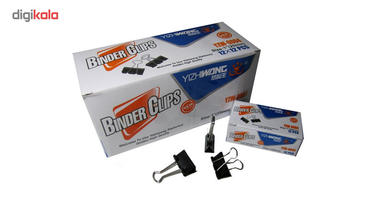 گیره دوبل ایژی وانگ مدل YWZ-0004 سایز 25 میلی متر بسته 12 عددی