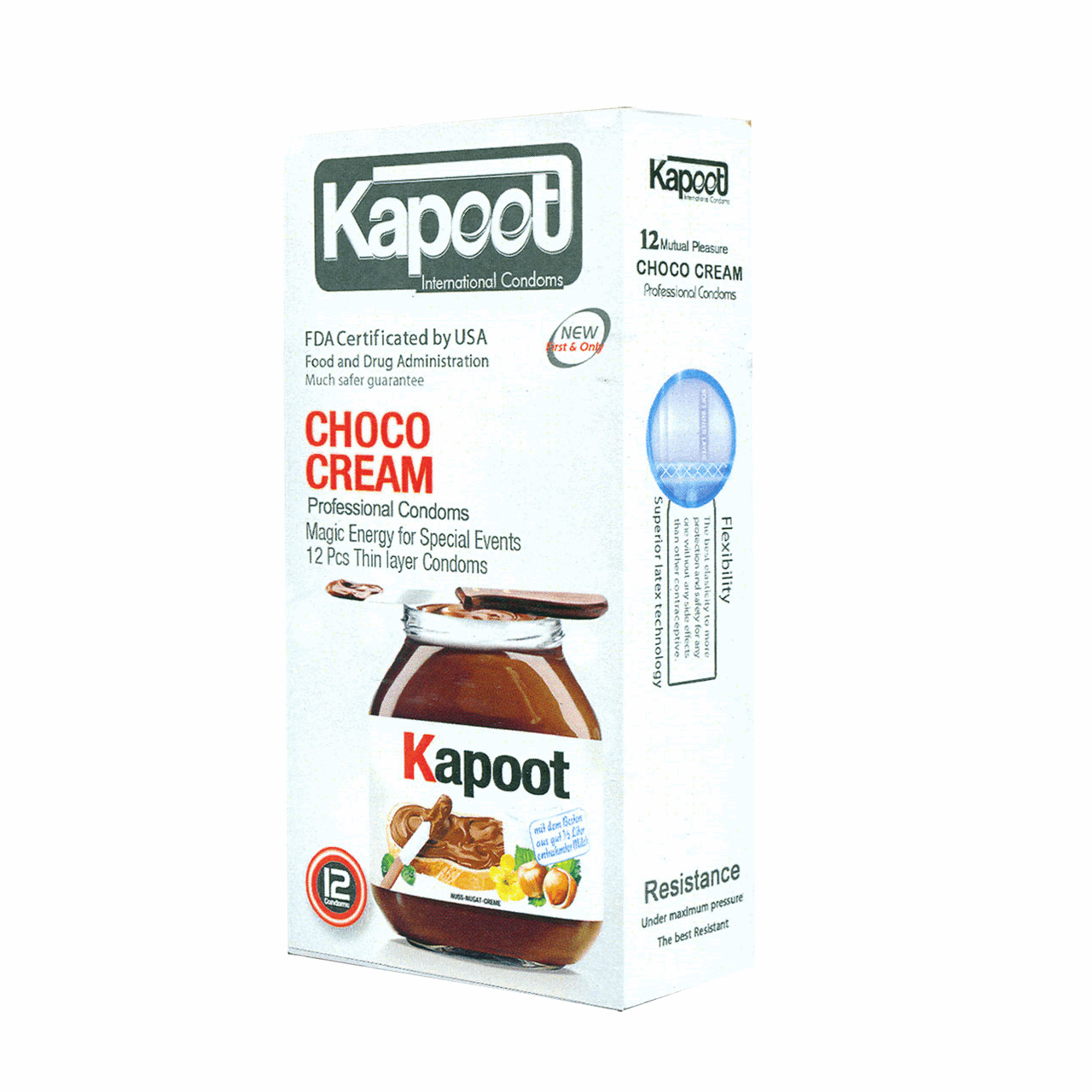 کاندوم تاخیری کاپوت مدل Choco cream بسته 12 عددی -  - 1