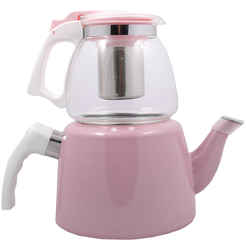 ست کتری قوری سافیلوکس مدل Pink