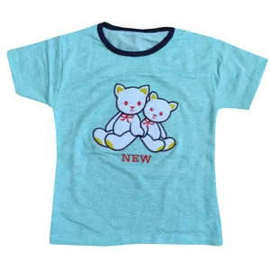 تی شرت آستین کوتاه دخترانه مدل پاندا کد 25