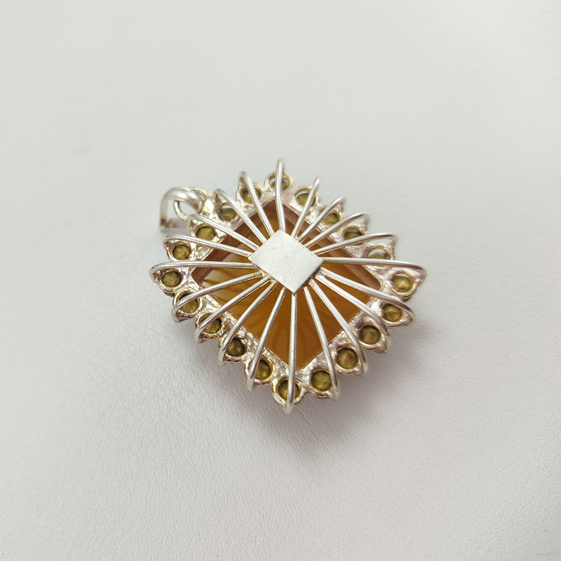 آویز گردنبند نقره زنانه مدل عقیق کد TG9999