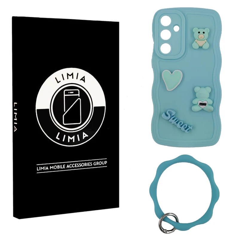 کاور لیمیا مدل فانتزی طرح عروسکی برجسته مناسب برای گوشی موبایل سامسونگ Galaxy A05s به همراه آویز