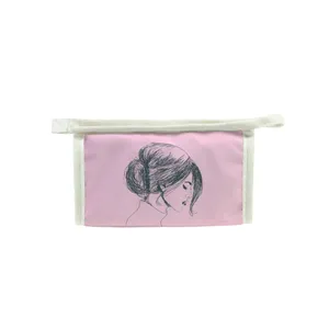 کیف لوازم آرایش زنانه مدل دختر سیاه قلم کد a4