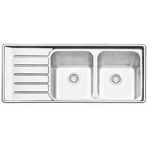 سینک ایلیا استیل مدل 2060R توکار سایز 50 × 120 سانتی متر