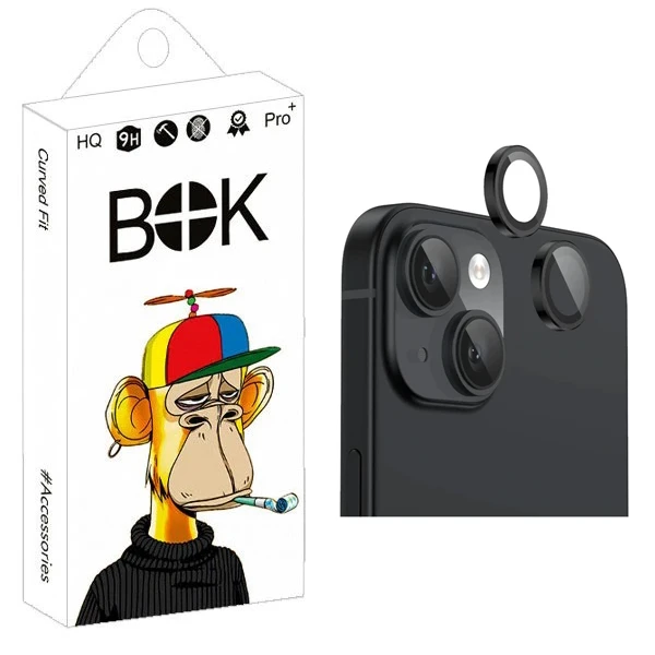 محافظ لنز دوربین بوک مدل Transparent Ring مناسب برای گوشی موبایل اپل iPhone 13 Mini