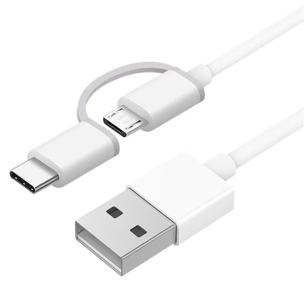 کابل تبدیل USB به microUSB/USB-C زد ام آی مدل AL501 طول 1 متر کابل تبدیل USB به microUSB/USB-C زد ام آی مدل AL501 طول 1 متر