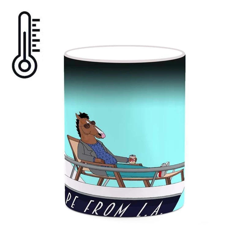 ماگ حرارتی کاکتی مدل کارتون BoJack Horseman کد mgh22337
