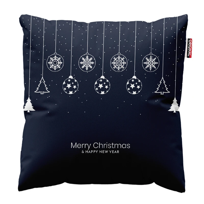 کوسن پاد آفرین مدل کریسمس مبارک کد PK302737 سایز 30*30 سانتی متر