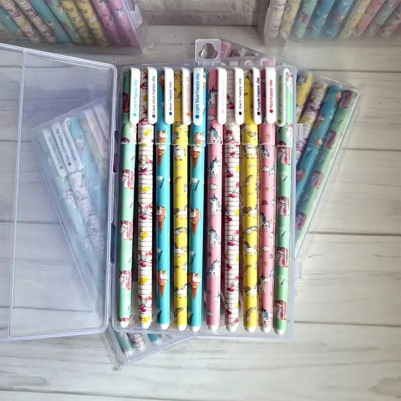 روان نویس مدل هپی دی طرح یونیکورن مجموعه 10 عددی