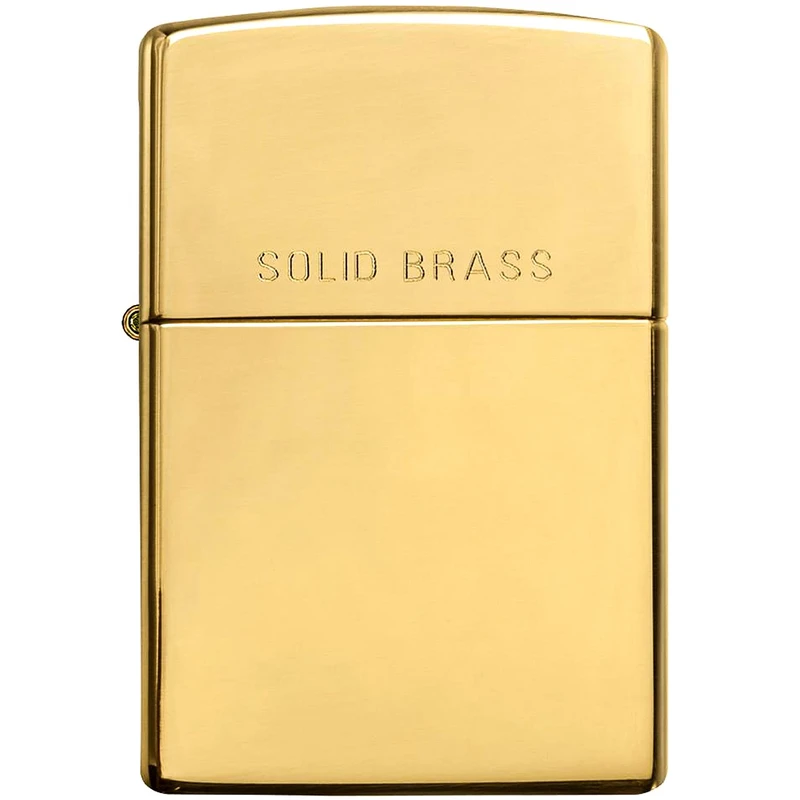 فندک زیپو مدل Reg H Pol Brass کد 254