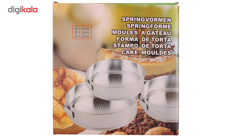 قالب کیک مدل کمربندی مجموعه 3 عددی