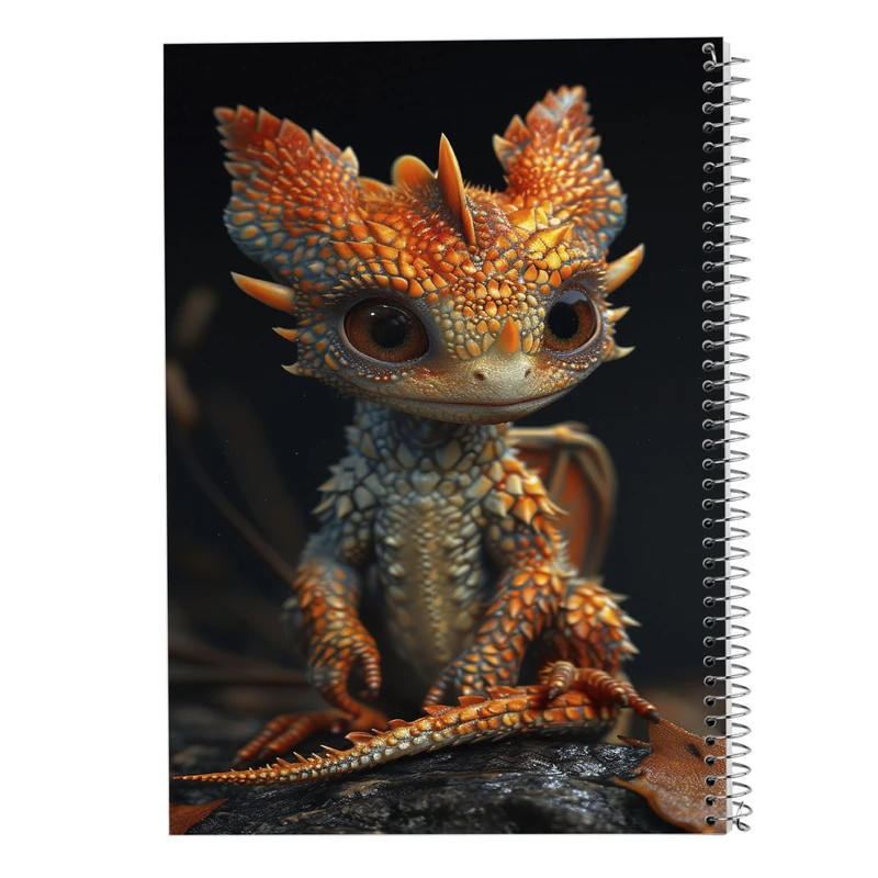 دفتر مشق 50 برگ مدوپد مدل اژدها کد DF16813