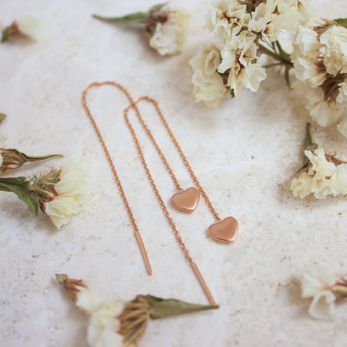 گوشواره طلا 18 عیار زنانه مدل عشق کد C0026 -  - 2