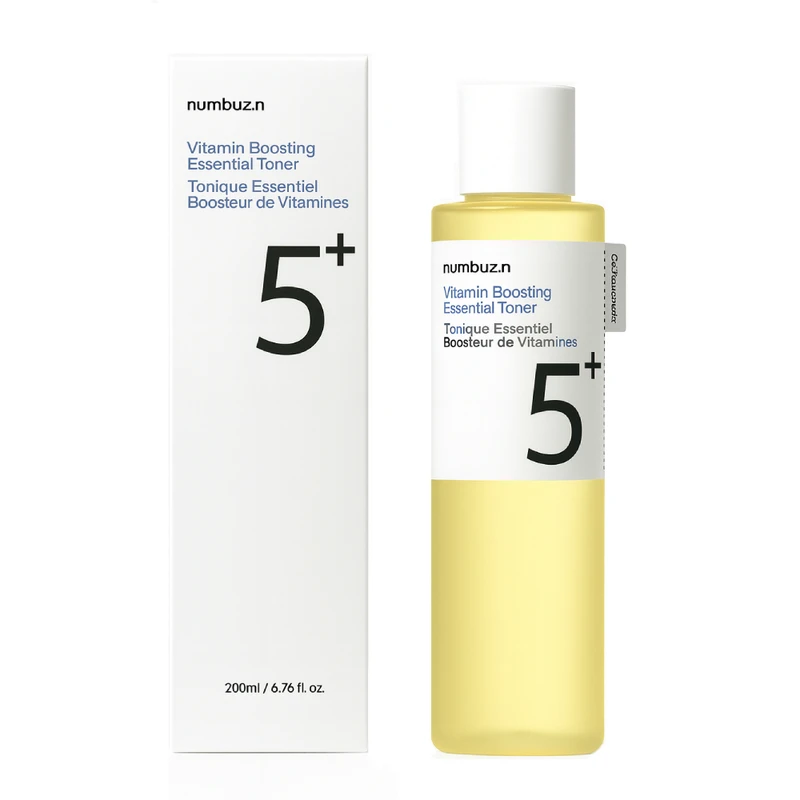 تونر پاک‌کننده صورت نامبوزین مدل No.5 Vitamin Boosting Essential مناسب برای  انواع پوست حجم 200 میلی‌لیتر