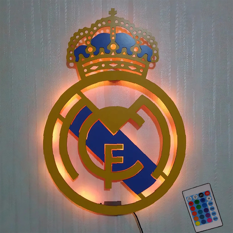 چراغ دیواری طرح رئال مادرید