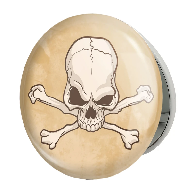 آینه جیبی خندالو طرح اسکلت Skleton مدل تاشو کد 1188 