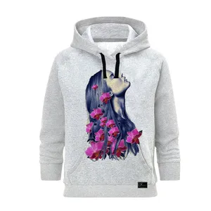 هودی زنانه مدل GIRL کد J105 رنگ طوسی