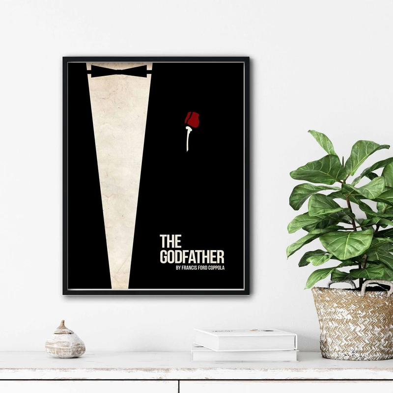 تابلو آتریسا طرح پوستر فیلم god father مدل ATm411