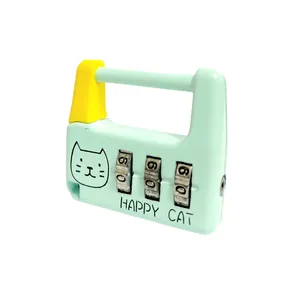 قفل آویز طرح happy cat مدل رمزدار