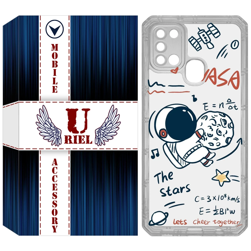 کاور یوریل مدل Clear کد 27 طرح ناسا مناسب برای گوشی موبایل سامسونگ Galaxy A21S