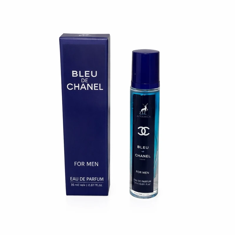عطر جیبی مردانه الحمبرا مدل BLEU DE CHANEL با رایحه خنک حجم 35 میلی‌لیتر