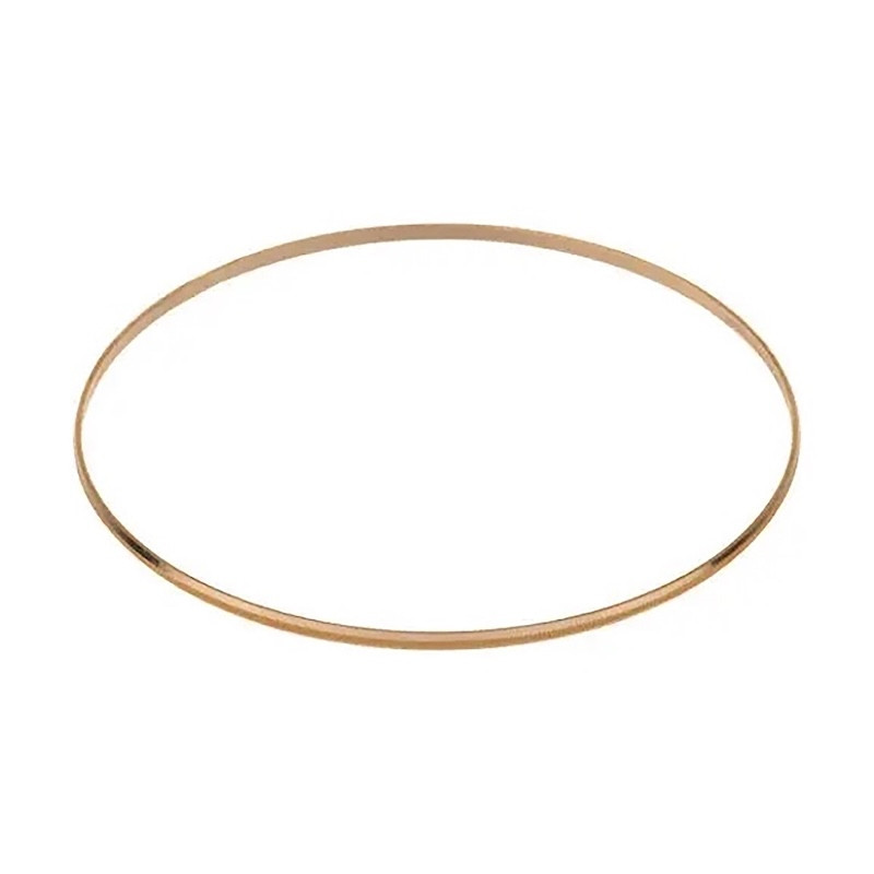 النگو طلا کم اجرت 18 عیار زنانه گالری طلای اشکان مدل آینه ای باریک سایز 1