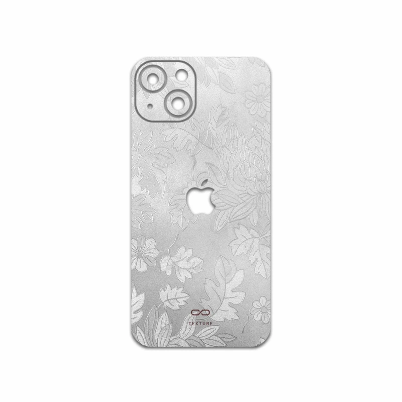 برچسب پوششی ماهوت مدل Silver-Wildflower مناسب برای گوشی موبایل اپل iPhone 13