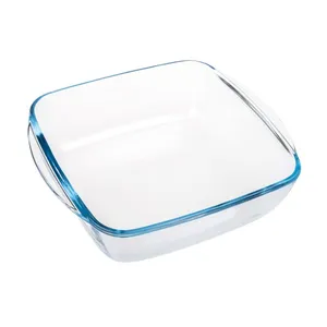 ظرف مربعی پیرکس سری Borosilicate حجم 1 لیتر