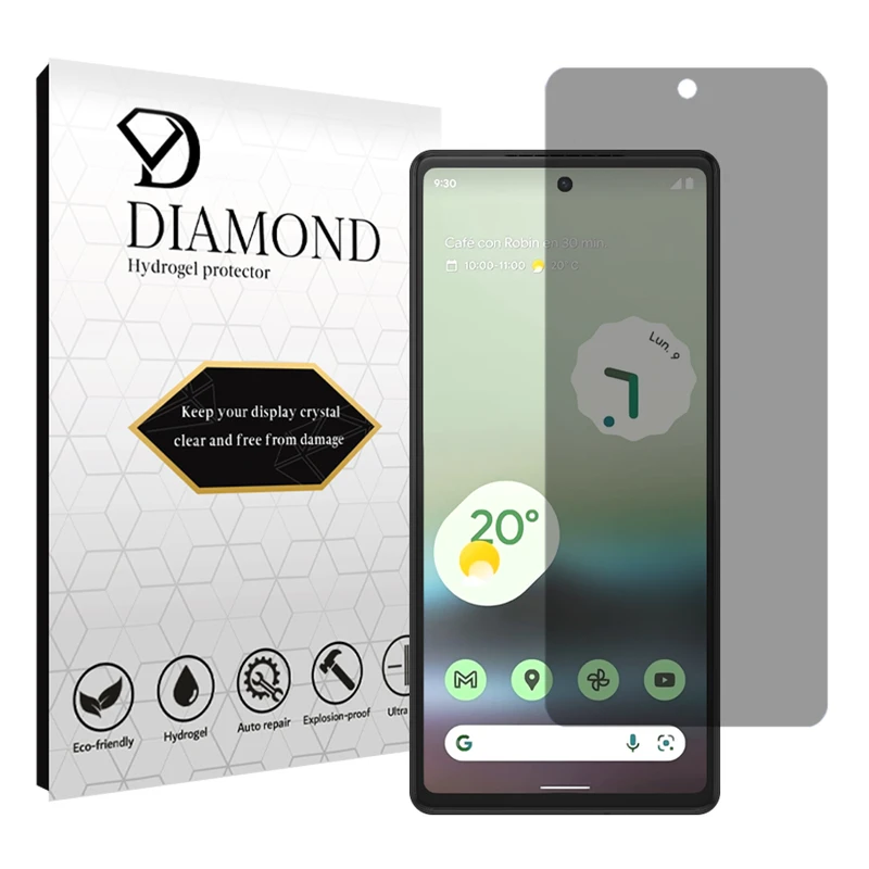 محافظ صفحه نمایش حریم شخصی دیاموند مدل Tough مناسب برای گوشی موبایل گوگل Pixel 6a
