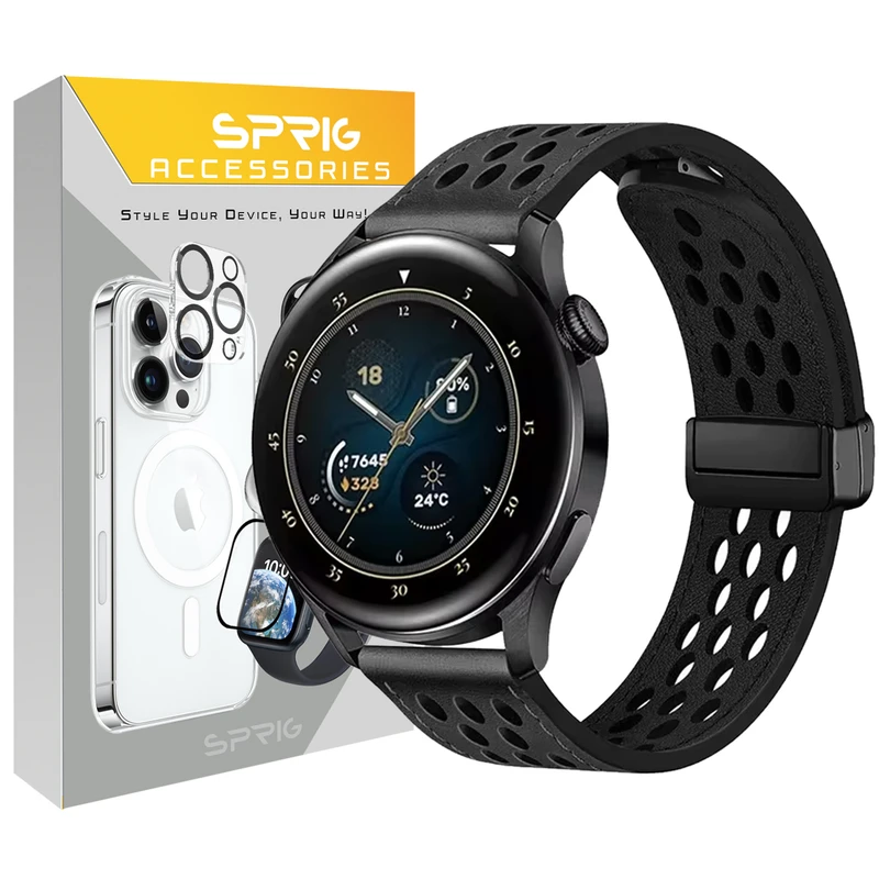 بند اسپریگ مدل NK Leather Magnet TW مناسب برای ساعت هوشمند سامسونگ Galaxy Gear S3 / Watch 3 45mm / Watch 46mm / S3 Frontier / S3 Classic Gear 2 R380