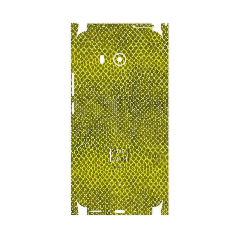برچسب پوششی ماهوت مدل Yellow Snake Skin-FullSkin مناسب برای گوشی موبایل اچ تی سی U11