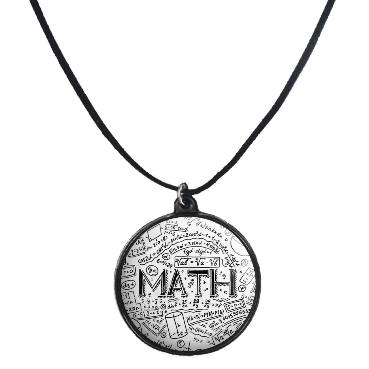 گردنبند پرمانه طرح ریاضی و فیزیک کد pmb.3136 مدل دو طرفه
