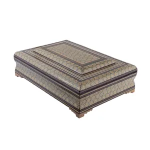 جعبه قرآن خاتم کاری رستا طرح 6 -14-101